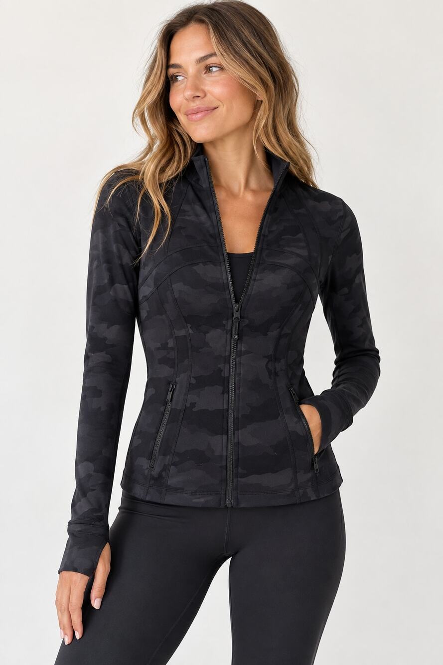 Lululemon Define Jacket Heritage 365 Camo Deep Coal Multi Size 4